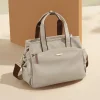 sac à main en toile pour femmes, sac à main de grande capacité, sac à bandoulière pour mère d'âge moyen, tendance, nouvelle collection 2025