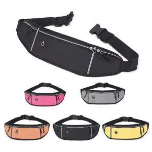 Sac banane de sport, fonction de voyage, ceinture de taille extérieure, pochette de course, sac banane antivol de voyage GNYB03