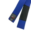 bjj ceintures bleues largeur 4,5 cm niveaux du système jiu jitsu brésilien adulte ceinture dure de haute qualité ceinture tressée nom brodé personnalisé