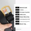 ceinture occidentale de luxe pour femmes, en cuir véritable, slim, avec boucle en métal doré, avec robes en jean
