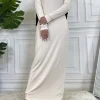 Abaya-Robe d’intérieur décontractée pour femmes musulmanes, hijab à col roulé, robe maxi, caftan turc, vêtements islamiques Abaya-Robe d’intérieur décontractée pour femmes musulmanes, hijab à col roulé, robe maxi, caftan turc, vêtements islamiques