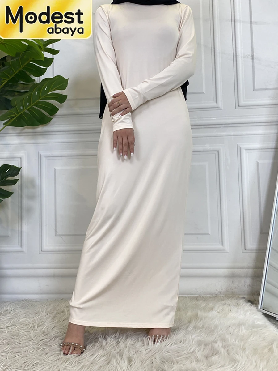 Abaya-Robe d’intérieur décontractée pour femmes musulmanes, hijab à col roulé, robe maxi, caftan turc, vêtements islamiques Abaya-Robe d’intérieur décontractée pour femmes musulmanes, hijab à col roulé, robe maxi, caftan turc, vêtements islamiques