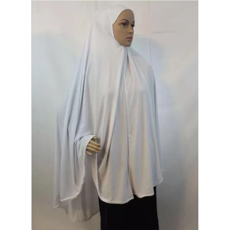 mode musulman hijab écharpe surdimensionné 120x110cm khimar islam foulard hijab femme musulman jersey turban