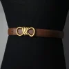 ceinture portefeuille en cuir pour femme – design tressé, style bohème unique, cuir de veau véritable pour robes et jeans