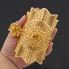 Ensemble de bijoux exquis pour mariée, Bracelet manchette et bague plaqués or, arabie saoudite, ensemble de bagues pour Banquet