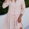 mini robe à carreaux légère pour femmes, robes de style chemise, manches longues, col en v, printemps, automne