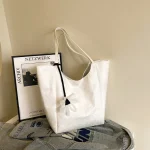 Sac à bandoulière grand sac à main couleur unie sac sous les bras sac à provisions pour les femmes travail Shopping voyage