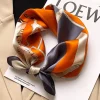 foulard carré mulberry injplanchers f pour femme, ceinture de créateur, hijab pour cheveux, bandeau de sauna, mode de la présidence, foulard rond, marque de luxe, 100%
