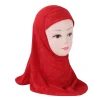 Hijab Amira pour petites filles, belles couleurs vives, écharpe islamique, couvre-chef, côtes pour enfants de 2 à 5 ans, H363