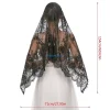 t4md church veil mantilla latin veaux masse conception dentelle florale pour les revêtements tête