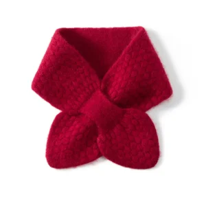 Petite écharpe Simple pour femmes, manteau d&rsquo;automne et d&rsquo;hiver, décoration, faux col croisé perforé, couleur Pure, écharpe paresseuse tendance assortie avec tout