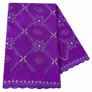 Tissu 100% coton de haute qualité, écharpe brodée en fil de coton rayonne pour femmes africaines, Hijab musulman, Style Excellent de dubaï