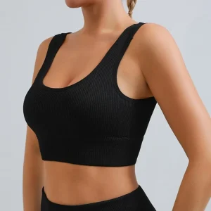 Soutien-gorge de sport sans couture pour filles, vêtements de Yoga, résistant aux chocs, confortable, gilet de Fitness, respirant, évacuant l&rsquo;humidité