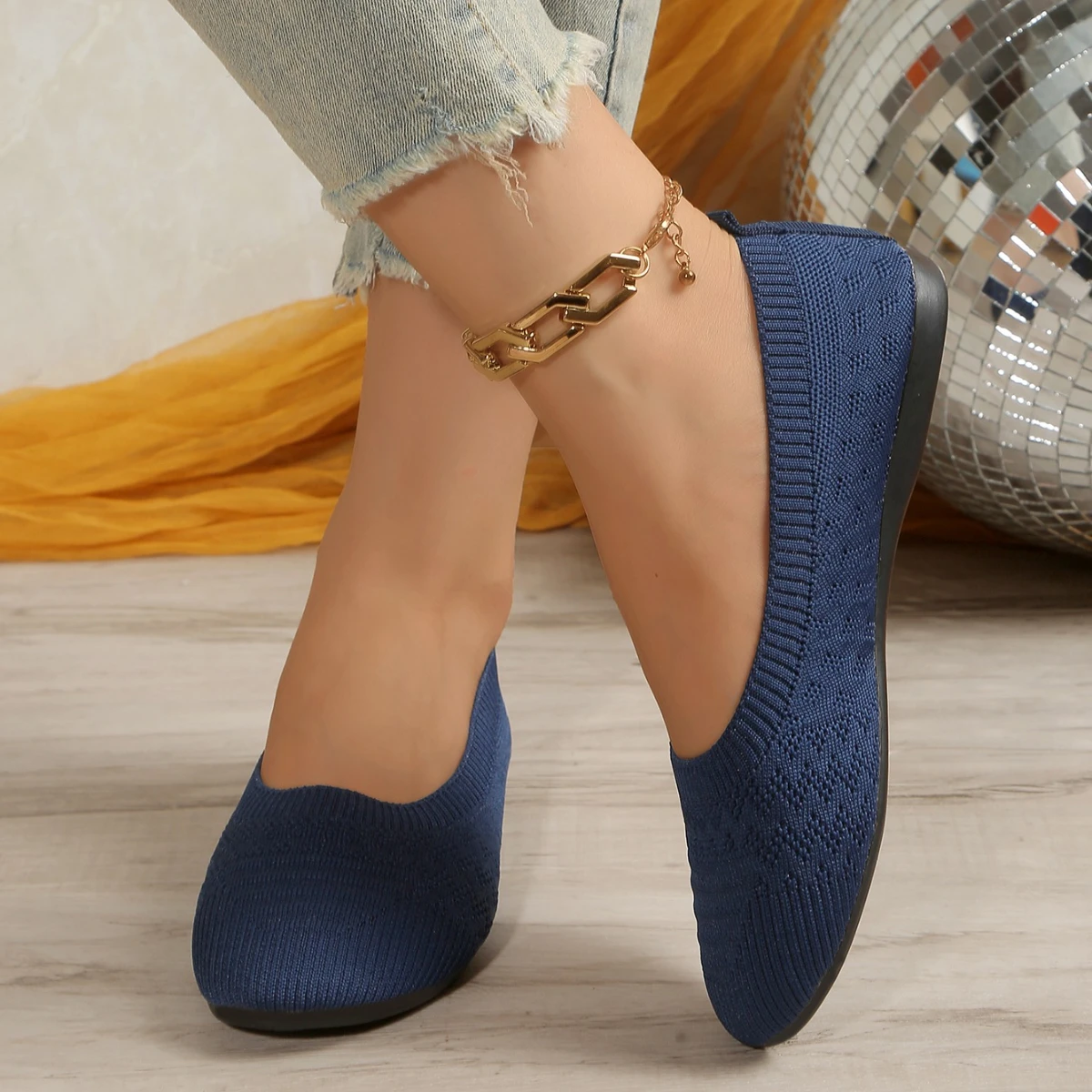 femmes chaussures plates bout pointu chaussures plates femmes couleur unie sans lacet design décontracté respirant femmes mocassins chaussures confortables taille 36 43
