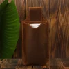 sac banane en cuir véritable pour hommes, mini boîte de téléphone portable rétro, pochette d'extérieur