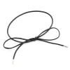 ceinture fine en corde de cuir ronde simple pour femmes, mode décorative nouée, jupe en corde de taille, manteau décoratif, bretelles de pull 150cm