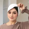 haute qualité coton modal hijabs anti dérapant élastique cravate dos casquettes intérieures foulard islamique musulman foulard hijab casquettes