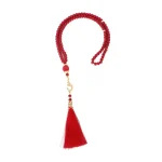 Bracelet de perles de prière islamiques de 6mm, perles de verre, pompon, Imitation de perles de prière, 99 perles exquises, chapelet musulman