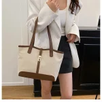 Sac à main à la mode pour femmes de grande capacité, nouveau sac à bandoulière polyvalent de grande capacité avec Design Patchwork