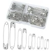 miusie 220/260 pièces épingles de sûreté différentes tailles pour répondre à une variété d'aiguilles épingles de sûreté en argent vêtements tranchants épingles de sûreté kits de couture