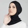 sous écharpe musulmane femmes hijab couverture complète du cou croisé hijab femmes musulmanes écharpe turban dame casquette chapeau islamique turbante mujer
