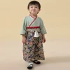 kimono japonais pour enfants, vêtements traditionnels pour bébés filles et garçons, imprimé floral, couleurs patchwork, vêtements de festival yukata, nouvelle collection 2025