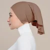 hijab intérieur musulman pour femme, casquettes turban commandées, bonnet sous écharpe islamique solide, bandeau de sauna, châles instantanés, nouveau chapeau