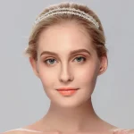 Bandes de cheveux en cristal Double couche brillantes pour femmes et filles, bandeau scintillant en strass, cerceaux pour cheveux, accessoires de cheveux à la mode