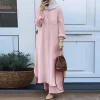 robe couleur unie dubaï turc musulman abaya islamique jalabiya robes femmes ramadan eid abayas caftan caftan élégant robes