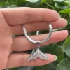 collier pendentif jomermaid pour femme, lame de bijoux fins, tour de cou, clavicule, cadeau de mariage, document en argent, luxe, couple, 3mm