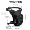 sac de jambe de taille basse pour moto, ceinture de cuisse, hanche, étanche, tactique de voyage, sac à main pour téléphone portable, sacs banane