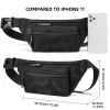 hcankcan fanny packs pour hommes mode homme sac à bandoulière taille pack sport de plein air sac à bandoulière sac de poitrine étanche camouflagenoir