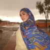ramadan hijab bohème imprimé femmes aquarelle doux musulman hijabs léger châle enveloppement écharpe foulard été plage sarong