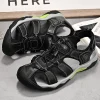 nouvelles sandales d'été de haute qualité tendance extérieure orteil respirant chaussures de plage décontractées pour hommes