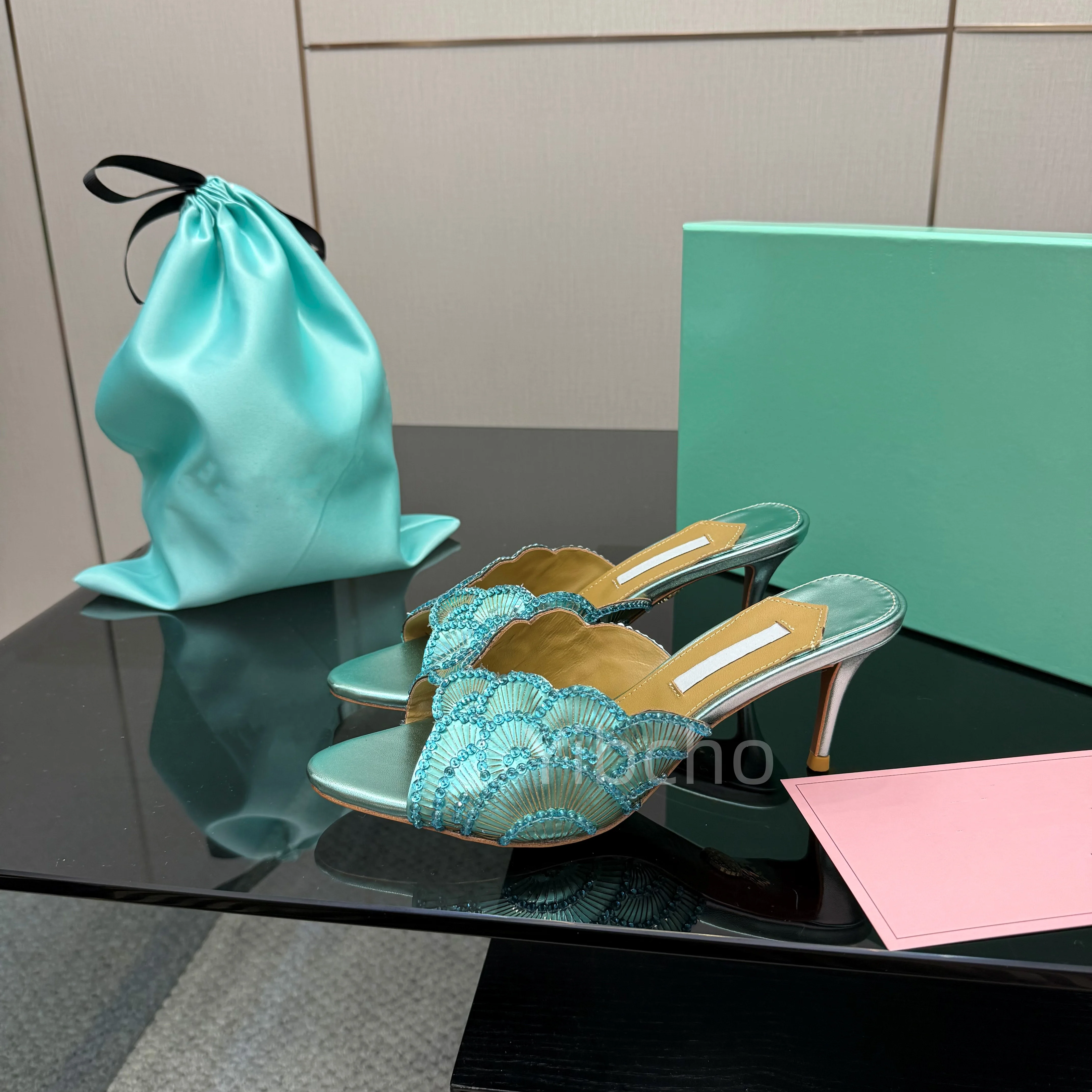 Sandales à bouche de poisson pour femmes, nouveau Style tendance, élégantes, Sexy, paillettes scintillantes, talons fins, chaussures de fête
