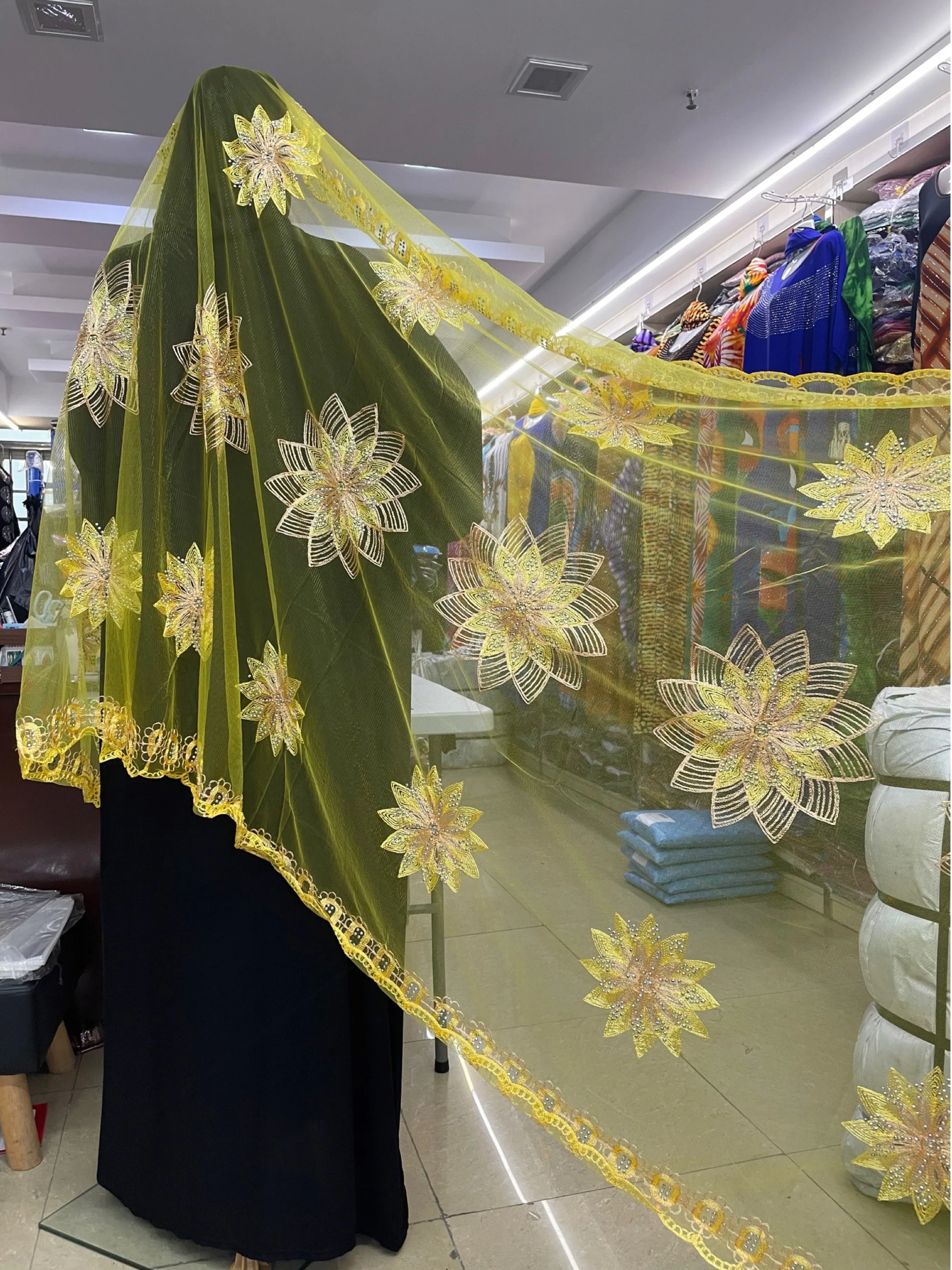 Écharpe musulmane en filet Hijab Pashmina pour femmes africaines, offre spéciale à durée limitée, dubaï, prix de gros, 2024