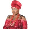 brillant déjà fait turban casquette femmes musulman hijab bonnet africain auto gele couvre chef nigeria mariage casque fête chapeau bandeau