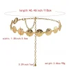 chaîne de taille fine en métal pour femmes, élégante, ronde et irrégulière, accessoire sexy, ceinture de robe, accessoires de taille, à la mode