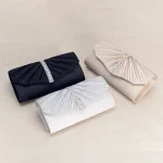 Pochette brillante pour dames, sac à main élégant à la mode, pochette de soirée, sac enveloppe en or brillant pour tapis rouge, événements et mariages