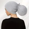 turban musulman doux pour femme, casquettes hijab intérieures, bonnet islamique, sous écharpe indienne, perte de cheveux, enveloppement de sauna féminin, nouveau, 2025