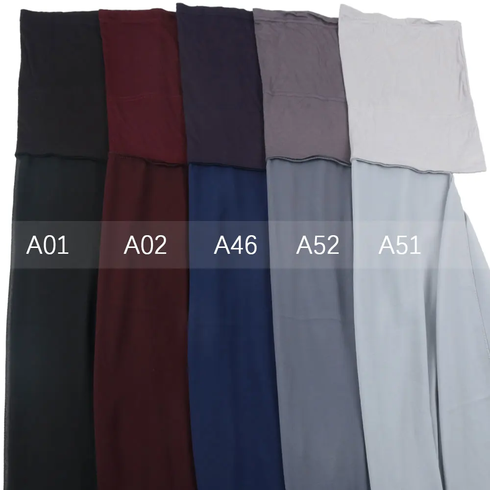 hijab en mousseline de soie pour femmes musulmanes, avec bonnet, sous écharpe, style artificiel astique, châle pour dames, 2021