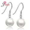 boucles d'oreilles pendantes Élégantes en argent sterling 925 pour femme et fille, bijoux de ix
