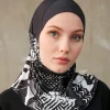 hijab intérieur musulman sportif pour femmes, motif d'impression géométrique, turban instantané pour dames, bandeau, modèle d'en tête