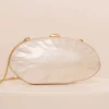 pochette de luxe en acrylique pour femmes, pochette à cadre blanc perle, portefeuille de mariage, soirée, mignon ivoire, sac à main pro