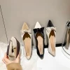 mocassins plats chaussures pour femmes 2025 bout pointu plat bureau avec nœud dames chaussures d'été vacances e a social confortable l
