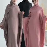 Ensemble Abaya en coton et lin pour Ramadan Eid, tiens imar, ensembles musulmans de Dubaï, robe Hijab, caftan marocain, vêtements éducatifs pour femmes
