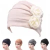 nouveau femmes hijab turban chapeau dame cancer chimio perte de cheveux casquette tête écharpe enveloppement couverture