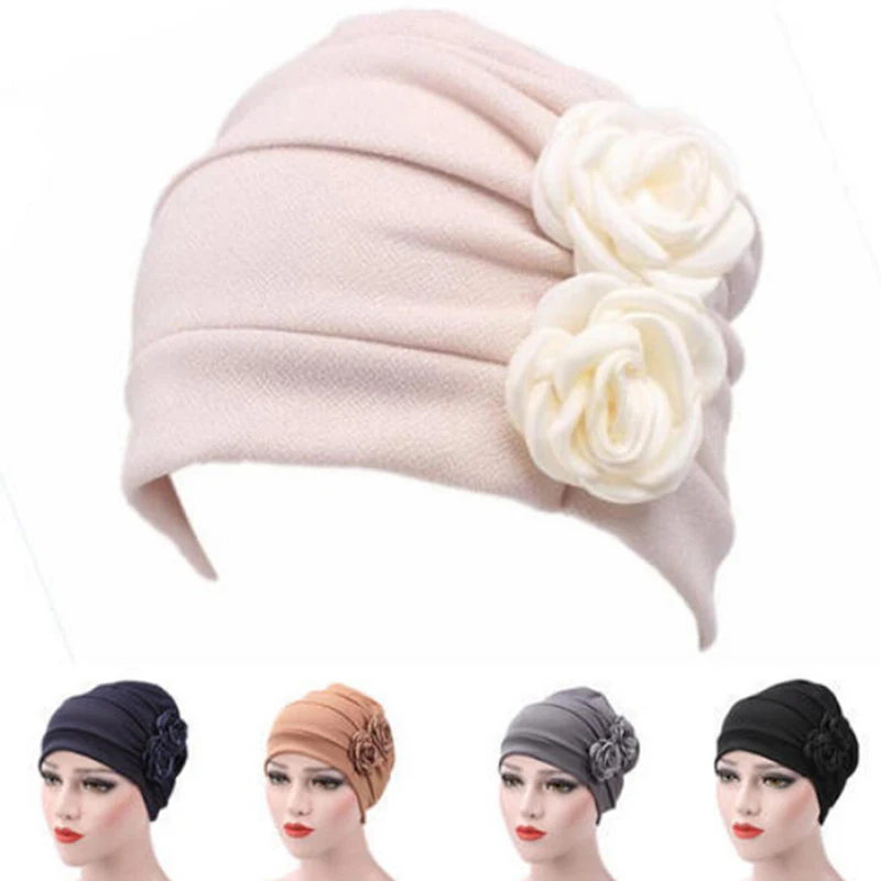nouveau femmes hijab turban chapeau dame cancer chimio perte de cheveux casquette tête écharpe enveloppement couverture