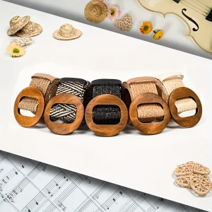 Ceinture tissée en paille élastique pour femmes, ceinture de robe à la mode, ceinture bohème tissée en paille