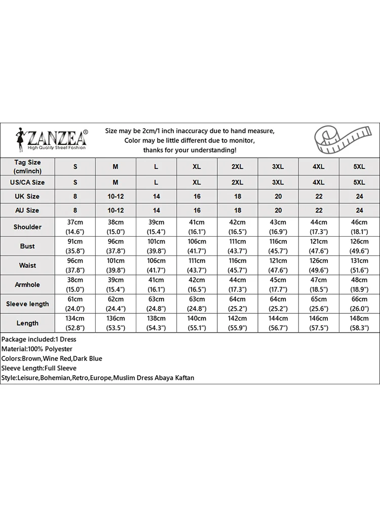 zanzea robe longue vintage pour femme musulmane, abaya, hijab, bohème, imprimé floral, dubaï, turquie, automne 2025
